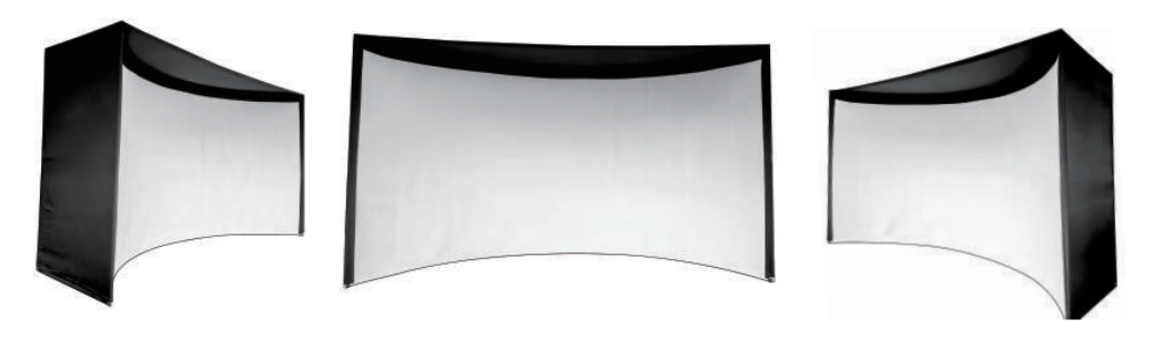 Curved Golf Simulator Enclosure