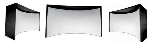 Curved Golf Simulator Enclosure